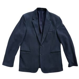Emporio Armani "Johnny Line" Blazer Navy Blue Jersey Knit Men’s 44